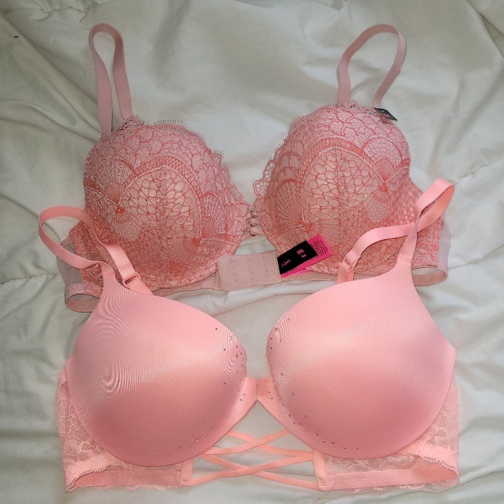 2x La Senza 36C pushup bras never worn NWT